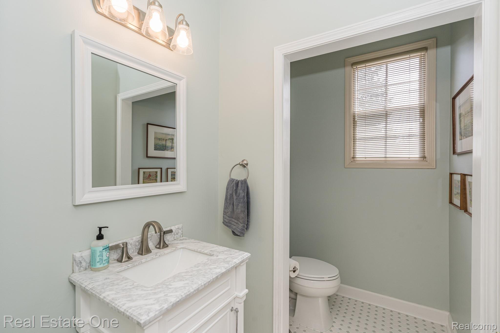 Remodeled half bath