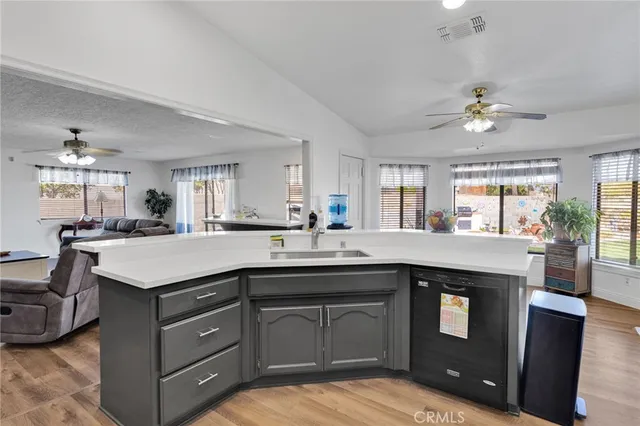 a bathroom with a sink vanity and toilet