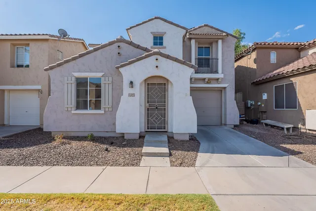 a front view of a house