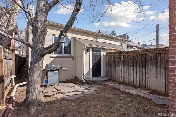 a view of a house with a patio