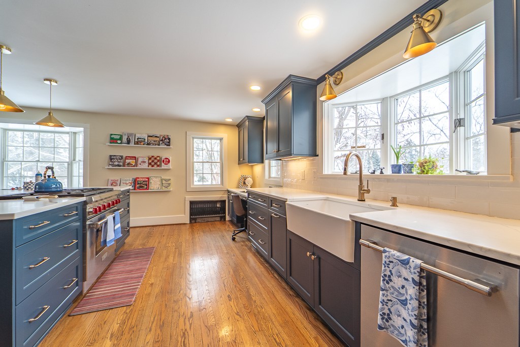 1237 Clover Street Brighton, NY 14610 - Photo 17 of 50 Gleaming hardwood floors, farmhouse sink and brass
