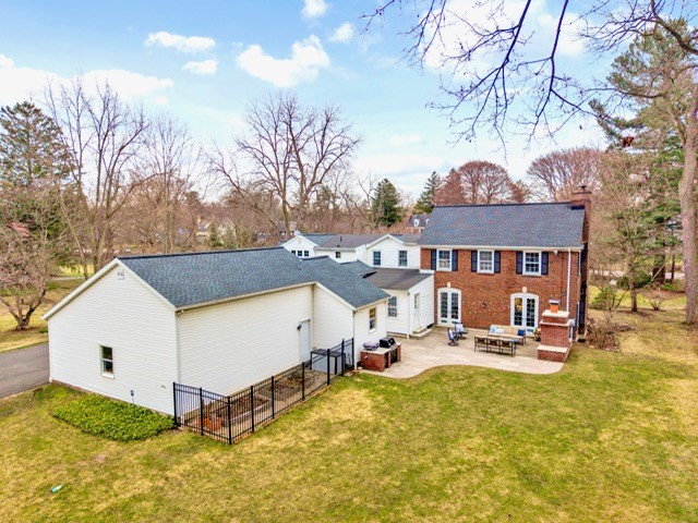 1237 Clover Street Brighton, NY 14610 - Photo 47 of 50 An aerial view of the outdoor kitchen area, patio