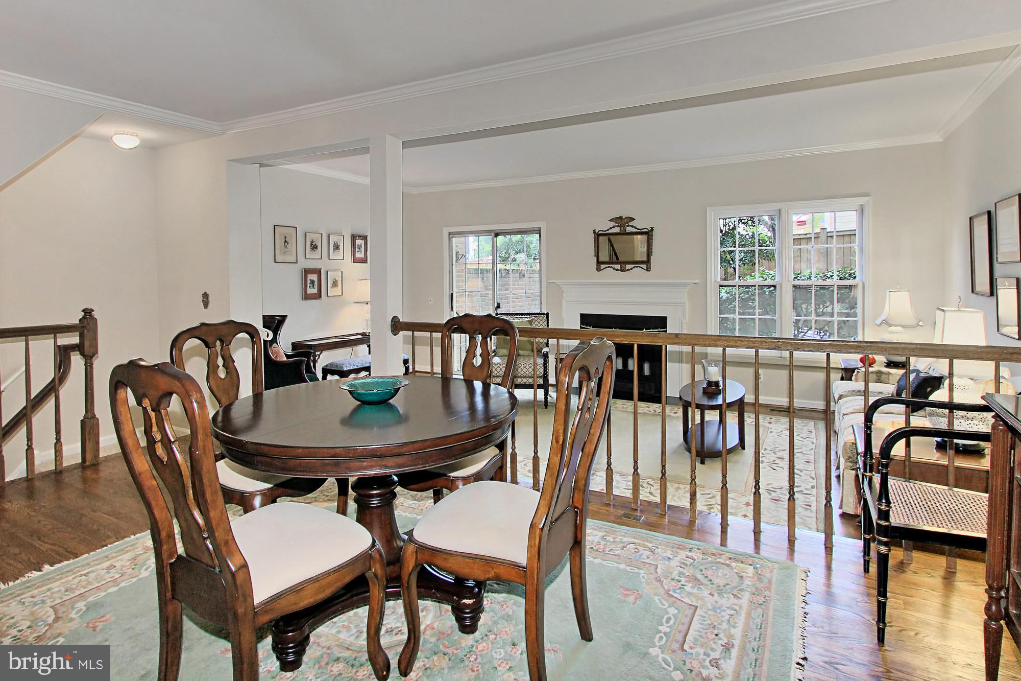 4631 4th Road North Arlington, VA 22203 - Photo 11 of 36 Separate Dining Room Overlooks Living Room