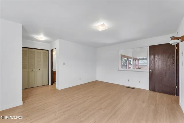 a view of a livingroom with an empty space