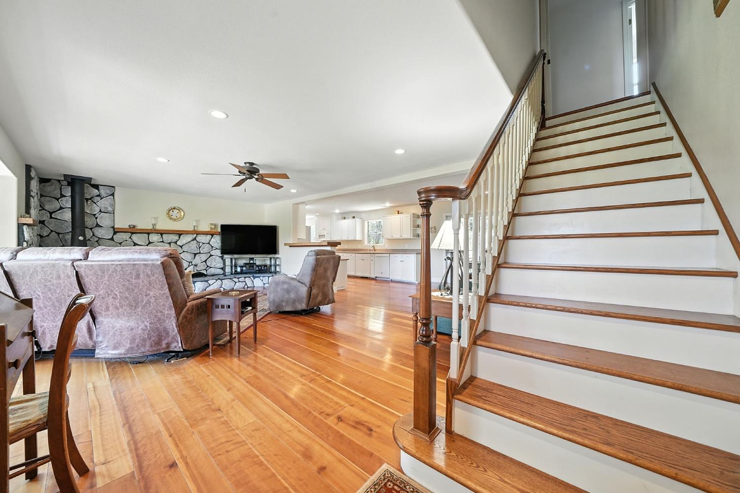 17050 Rams Horn Grade Road Volcano, CA 95689 - Photo 35 of 96 a living room with furniture and wooden floor