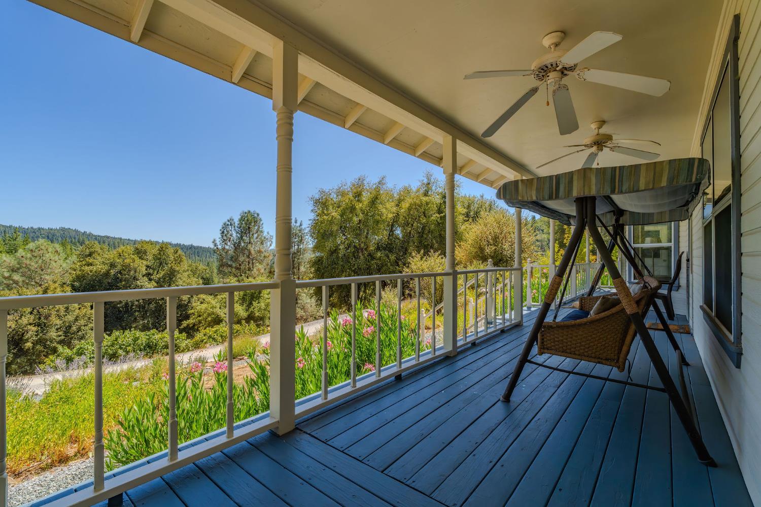 17050 Rams Horn Grade Road Volcano, CA 95689 - Photo 57 of 96 a view of a balcony with furniture