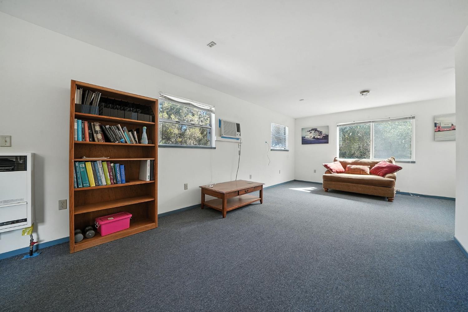 17050 Rams Horn Grade Road Volcano, CA 95689 - Photo 68 of 96 a living room with furniture and a book shelf
