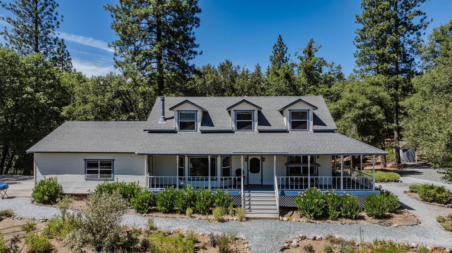 17050 Rams Horn Grade Road Volcano, CA 95689 - Photo 93 of 96 an aerial view of a house with a yard