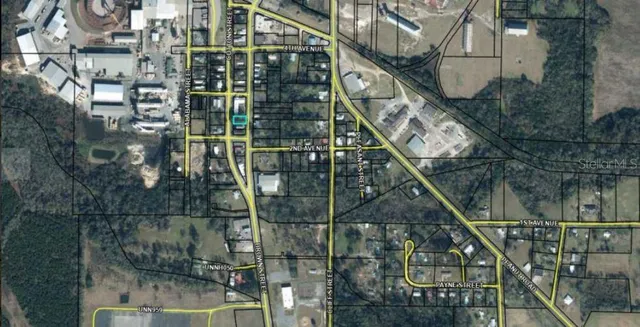 a aerial view of a multi story building