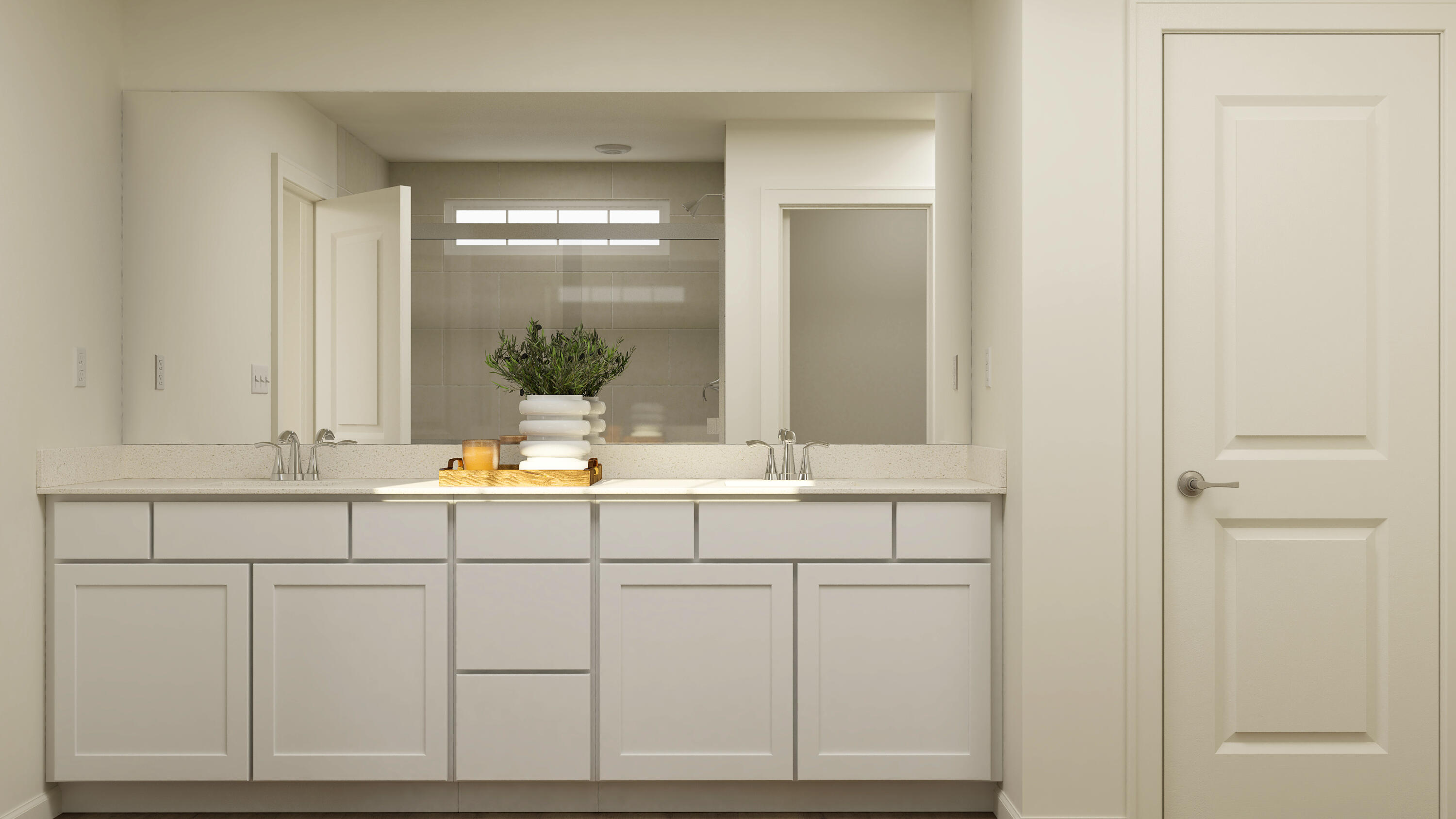 5984 East 112th Place Winfield, IN 46307 - Photo 12 of 41 a bathroom with a sink and mirror