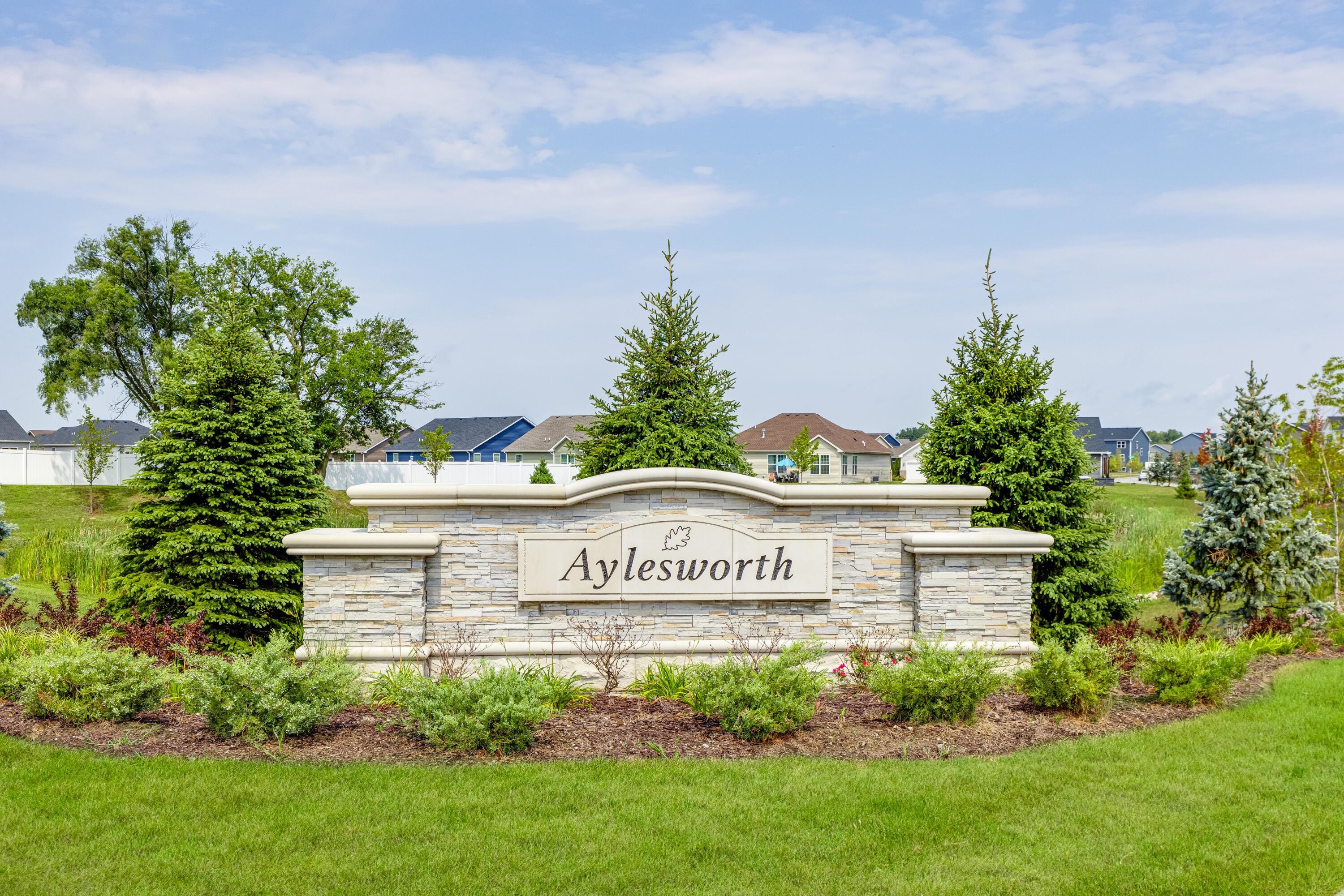 5984 East 112th Place Winfield, IN 46307 - Photo 38 of 41 a sign on the side of a building