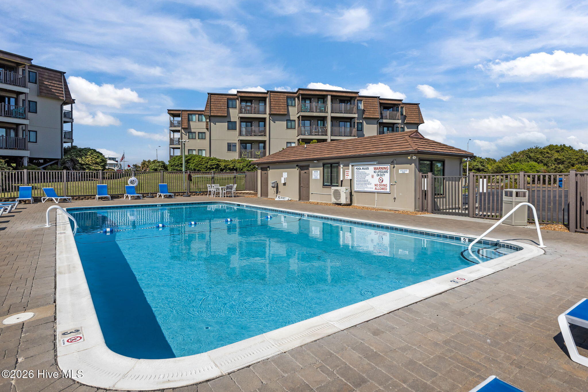 2008 East Fort Macon Road, Unit H1 Atlantic Beach, NC 28512 - Photo 29 of 36 Pool # 2 with Bath Houses