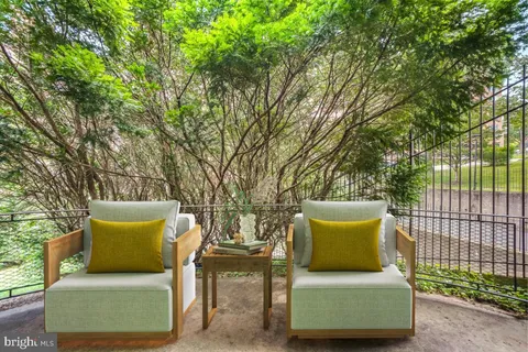 a house view with a seating space