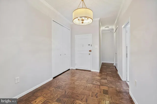 a view of a hallway with interior of the house