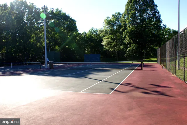 a tennis court view