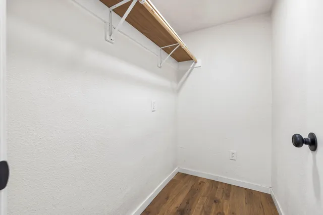 a view of a patio with swimming pool