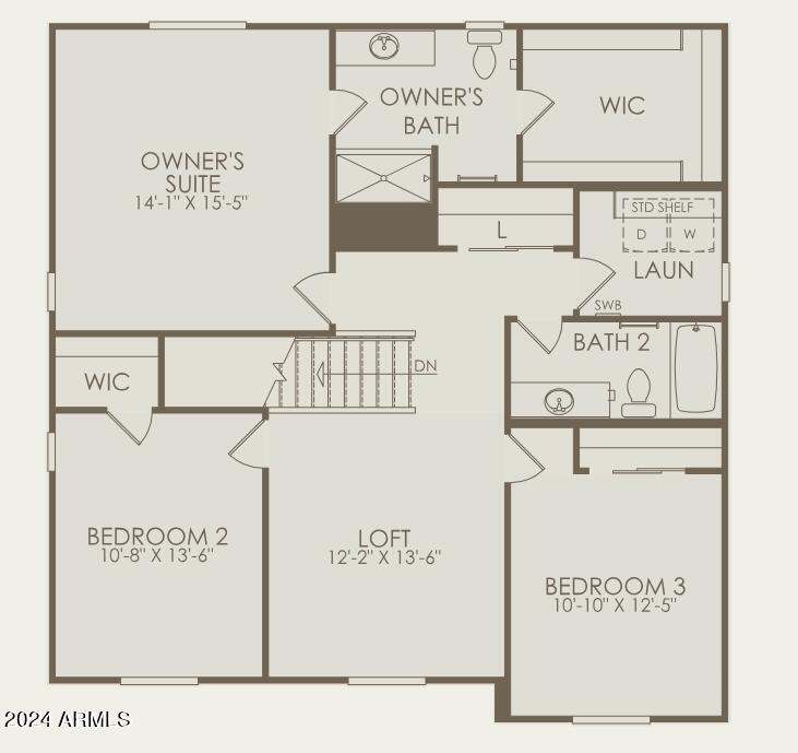 24373 West Ripple Road Buckeye, AZ 85326 - Photo 27 of 27 Floor Plan - 2nd Story