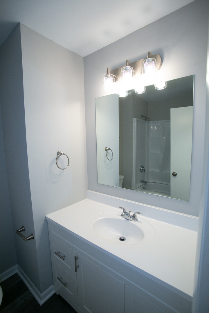 N169 North Prince Crossing Road West Chicago, IL 60185 - Photo 8 of 21 a bathroom with a sink and a mirror