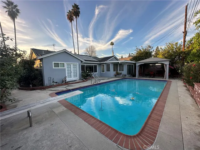 a view of a house with pool