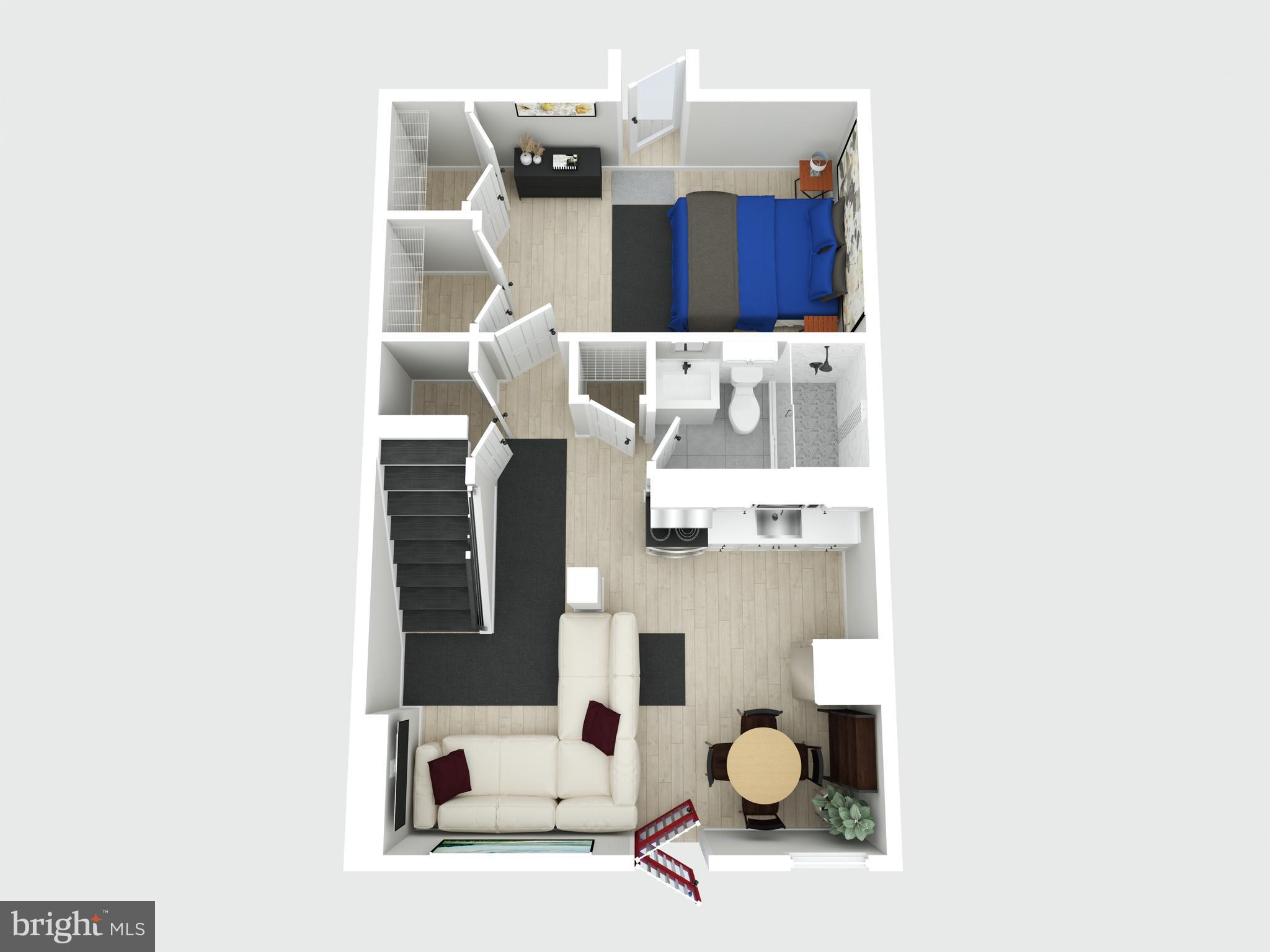 805 B Jefferson Street Northwest Washington, DC 20011 - Photo 2 of 16 a bathroom with a sink and mirror