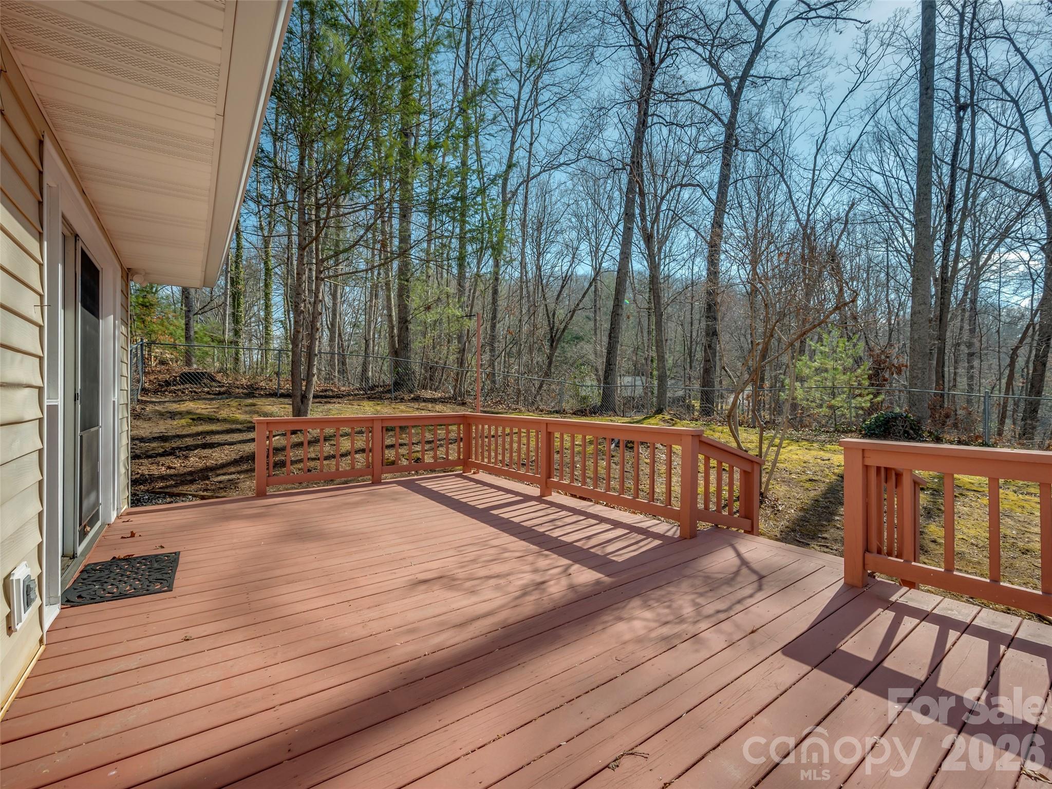 3 Country Road Hendersonville, NC 28791 - Photo 16 of 48 a view of deck with wooden floor and outdoor space
