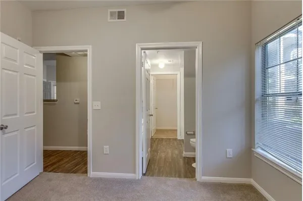 a view of an empty room