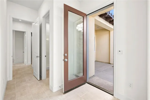 a view of an entryway door