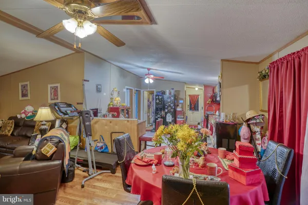 a living room filled with furniture