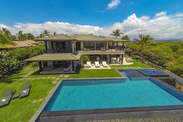 a view of swimming pool with garden