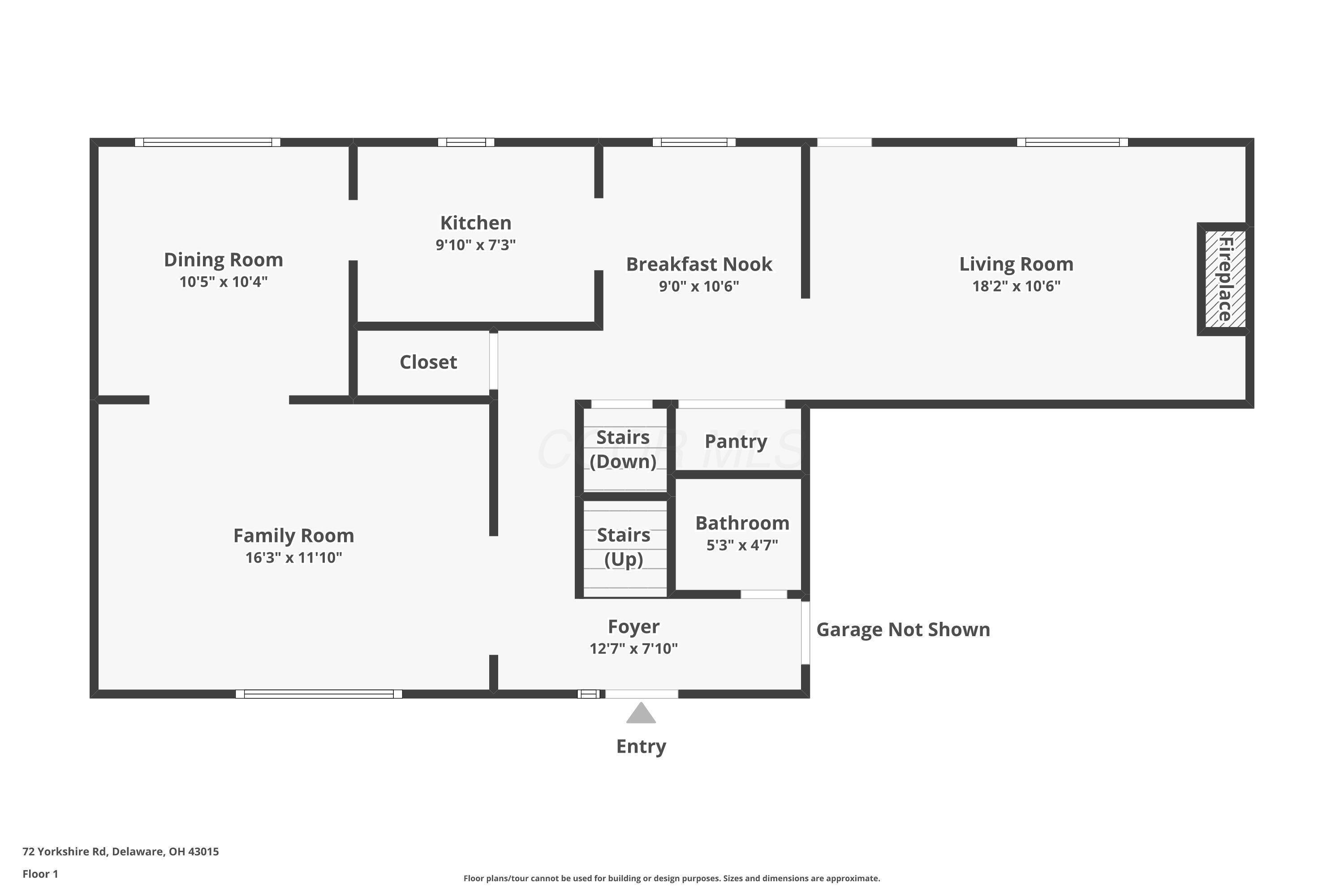 72 Yorkshire Road Delaware, OH 43015 - Photo 60 of 62 Floor Plan 1st Floor