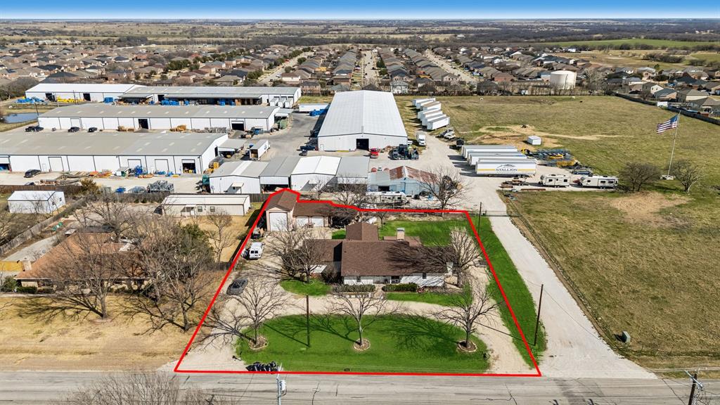 1012 Cowling Road Sanger, TX 76266 - Photo 27 of 40 an aerial view of residential houses with outdoor space