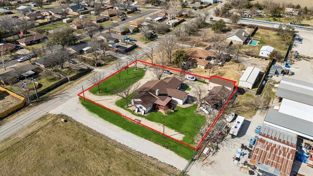 1012 Cowling Road Sanger, TX 76266 - Photo 30 of 40 an aerial view of a residential houses with outdoor space