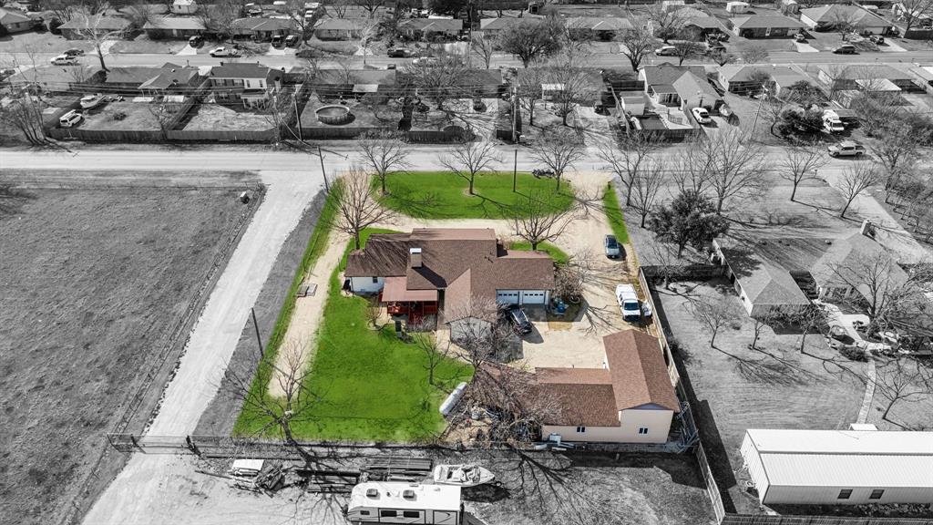 1012 Cowling Road Sanger, TX 76266 - Photo 37 of 40 an aerial view of a house with outdoor space