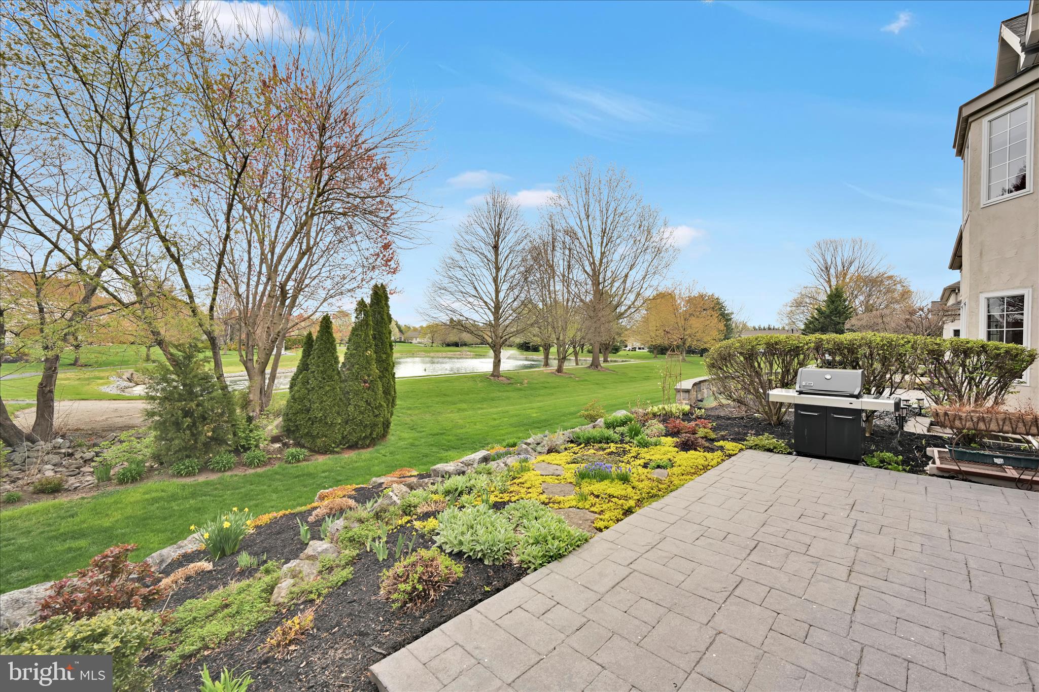 728 Woodfield Drive Lititz, PA 17543 - Photo 35 of 61 a view of a garden with an outdoor seating