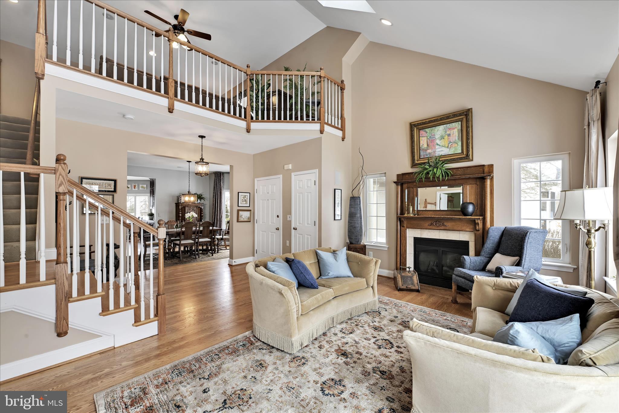 728 Woodfield Drive Lititz, PA 17543 - Photo 8 of 61 a living room with furniture and a fireplace