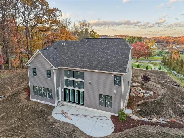 a backyard of a house