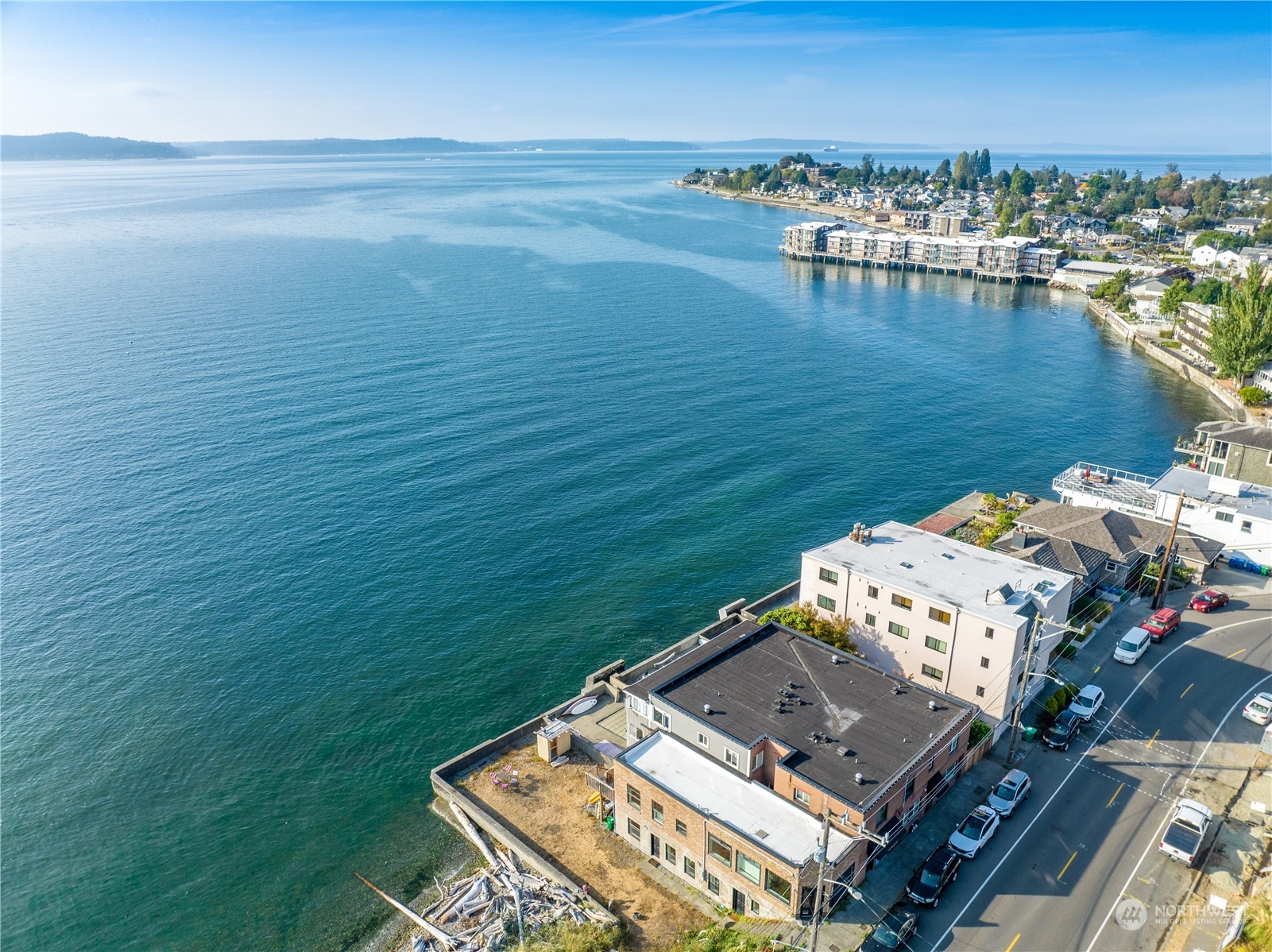 4027 Beach Drive Southwest Seattle, WA 98116 - Photo 12 of 15 a view of a lake with a ocean view