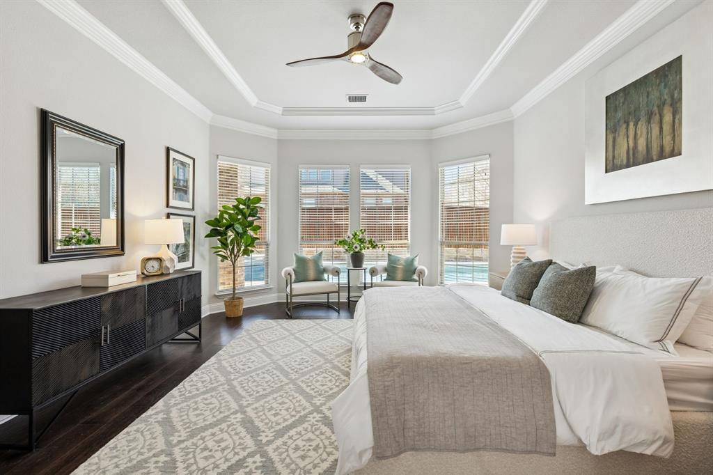 2816 Mona Vale Road Trophy Club, TX 76262 - Photo 16 of 40 a bedroom with a large bed and a window