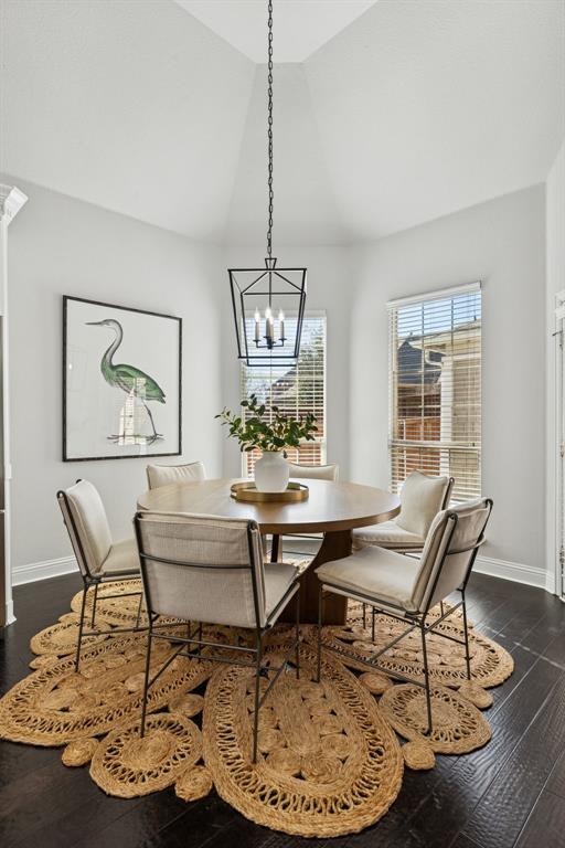 2816 Mona Vale Road Trophy Club, TX 76262 - Photo 20 of 40 a view of a dining room with furniture window and wooden floor