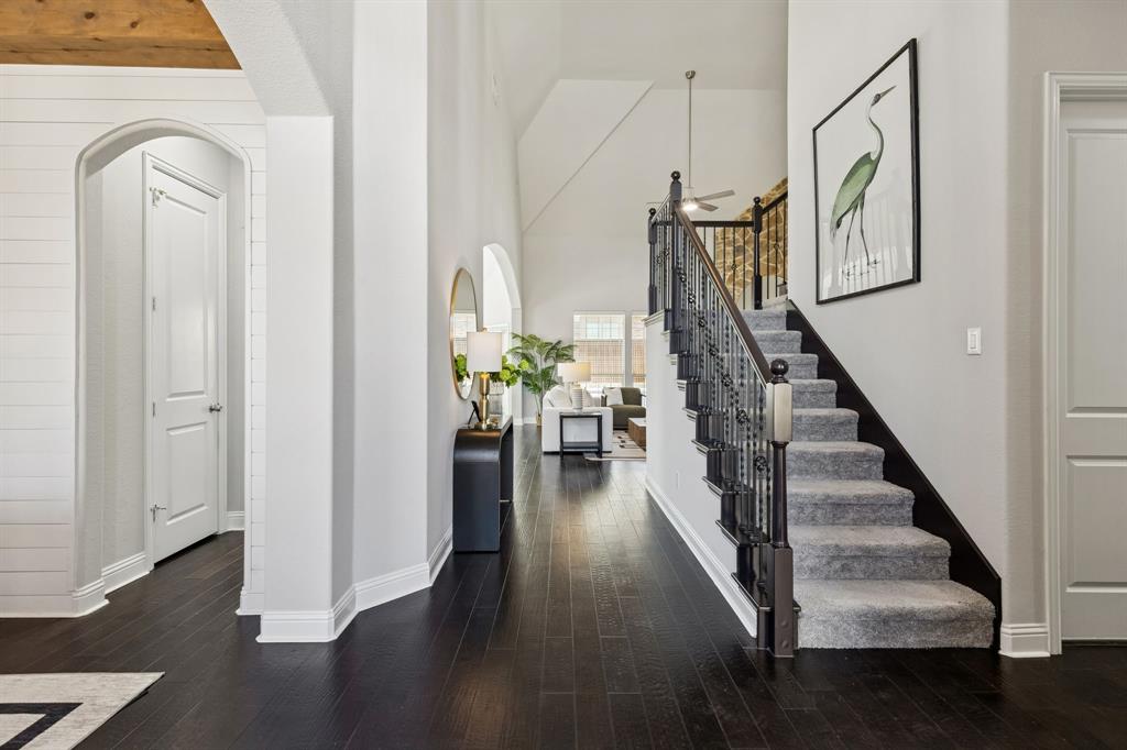 2816 Mona Vale Road Trophy Club, TX 76262 - Photo 3 of 40 a view of entryway and hall with wooden floor