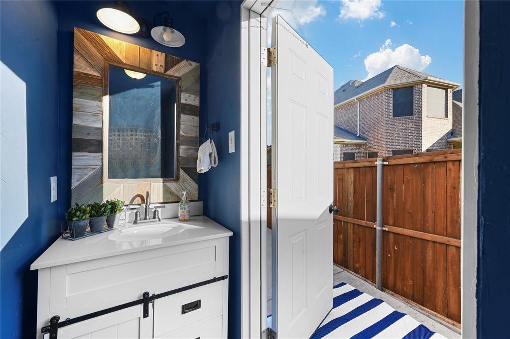 2816 Mona Vale Road Trophy Club, TX 76262 - Photo 36 of 40 a kitchen with a refrigerator and countertop