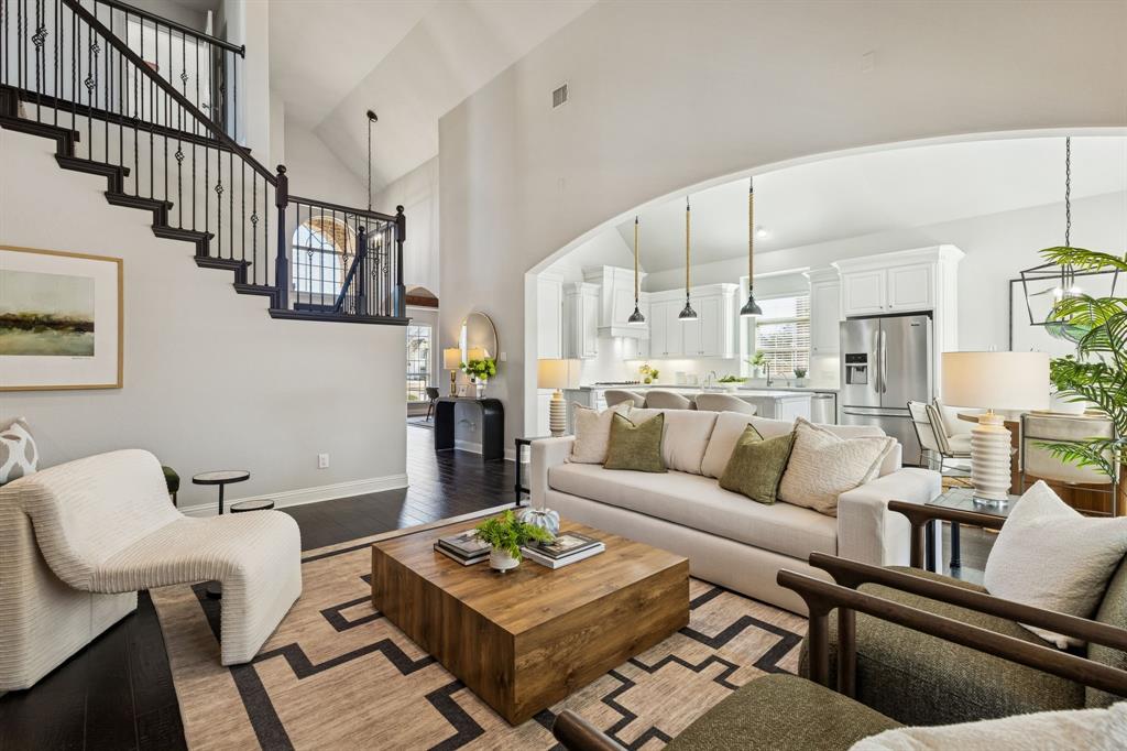 2816 Mona Vale Road Trophy Club, TX 76262 - Photo 10 of 40 a living room with furniture rug and a table