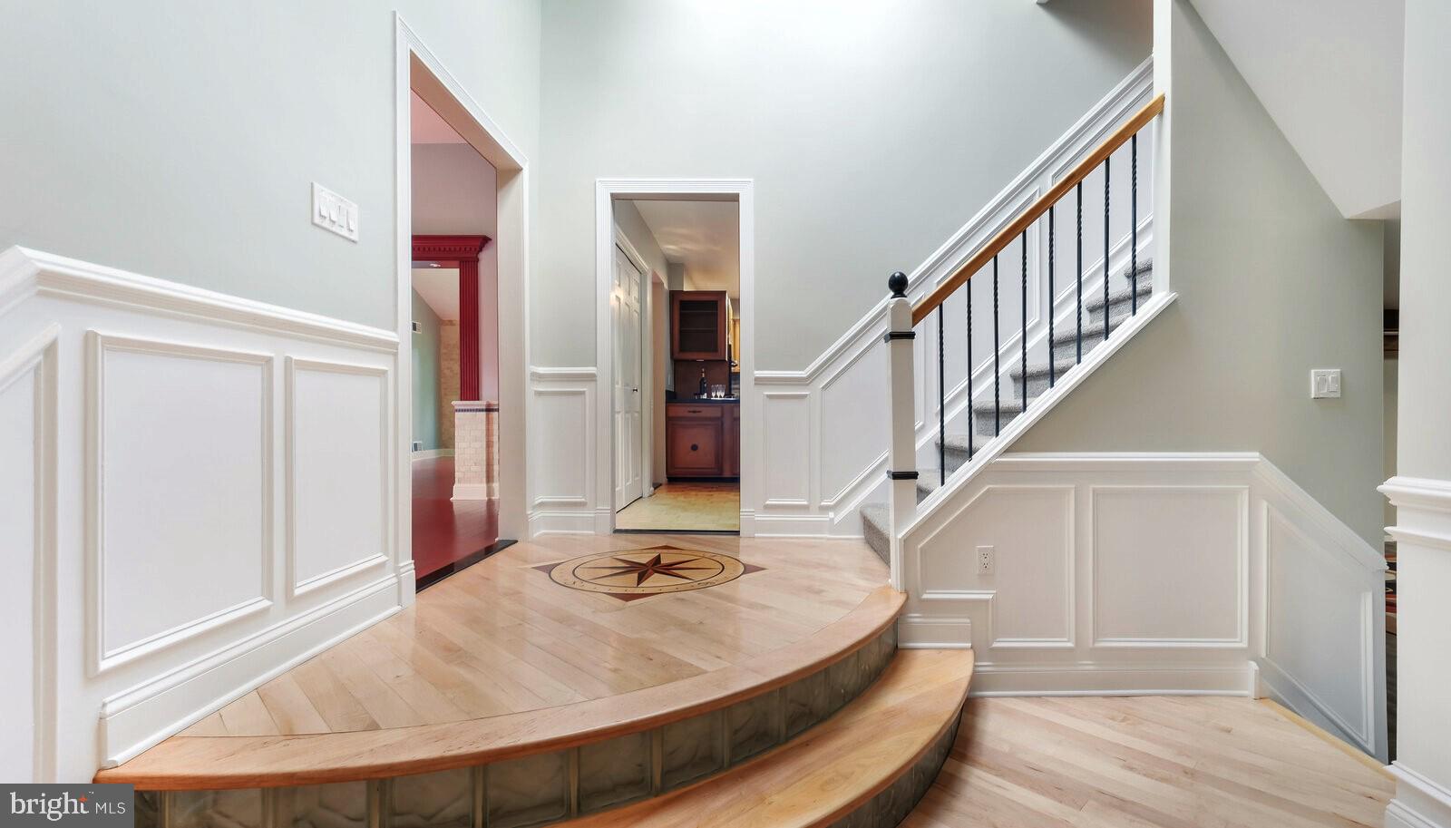 526 Cedar Hill Road Ambler, PA 19002 - Photo 6 of 37 Curved steps and Wainscoting