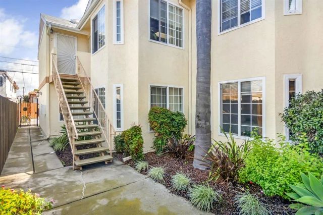 a view of a house with a porch