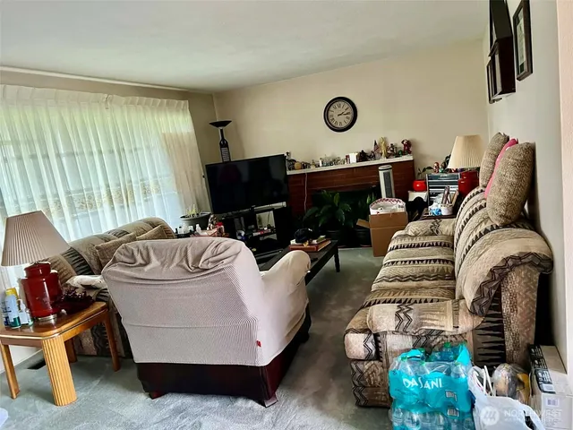 a view of a backyard with a garden