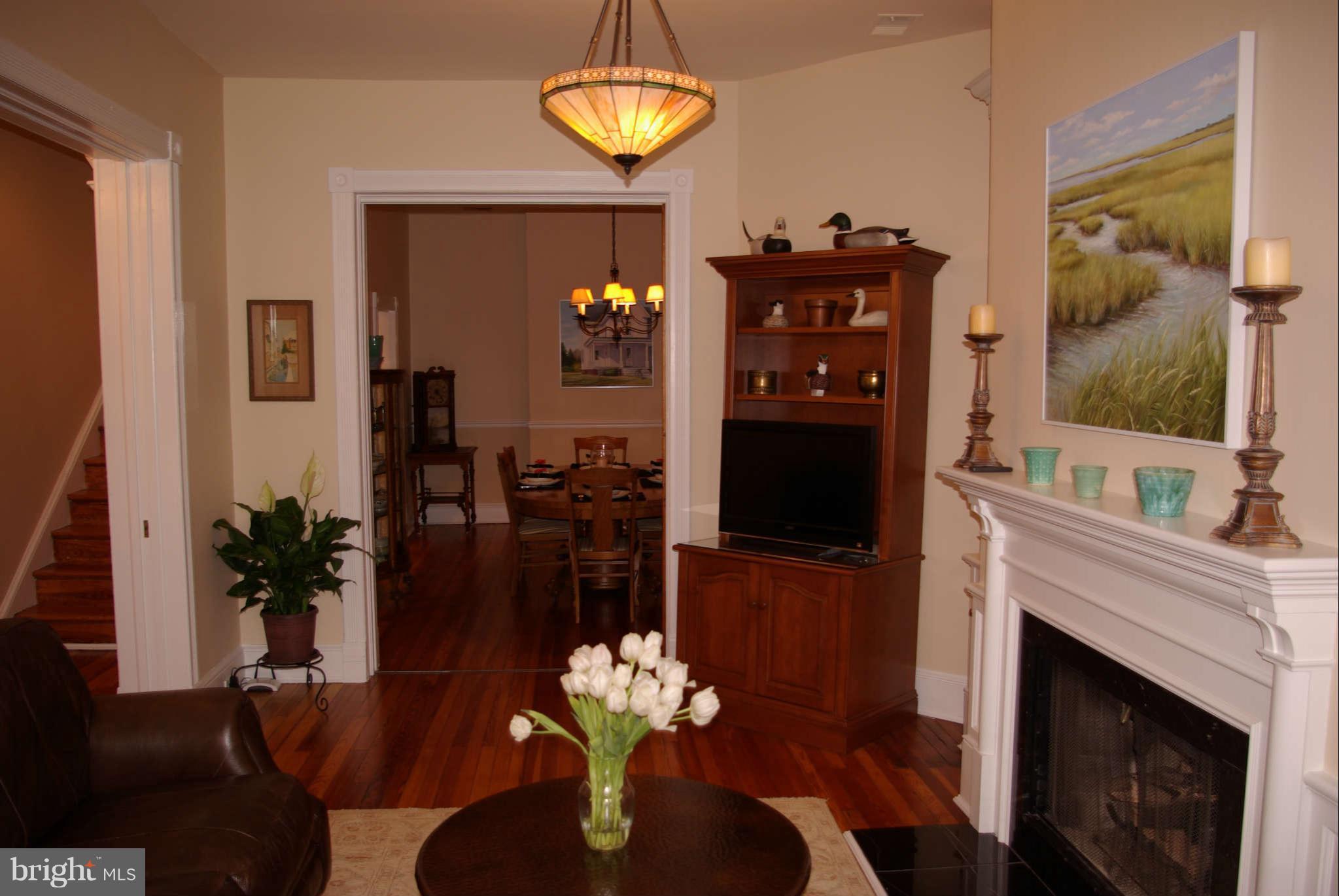 643 F Street Northeast Washington, DC 20002 - Photo 8 of 30 Living rm to dining rm w TWO sets of pocket doors