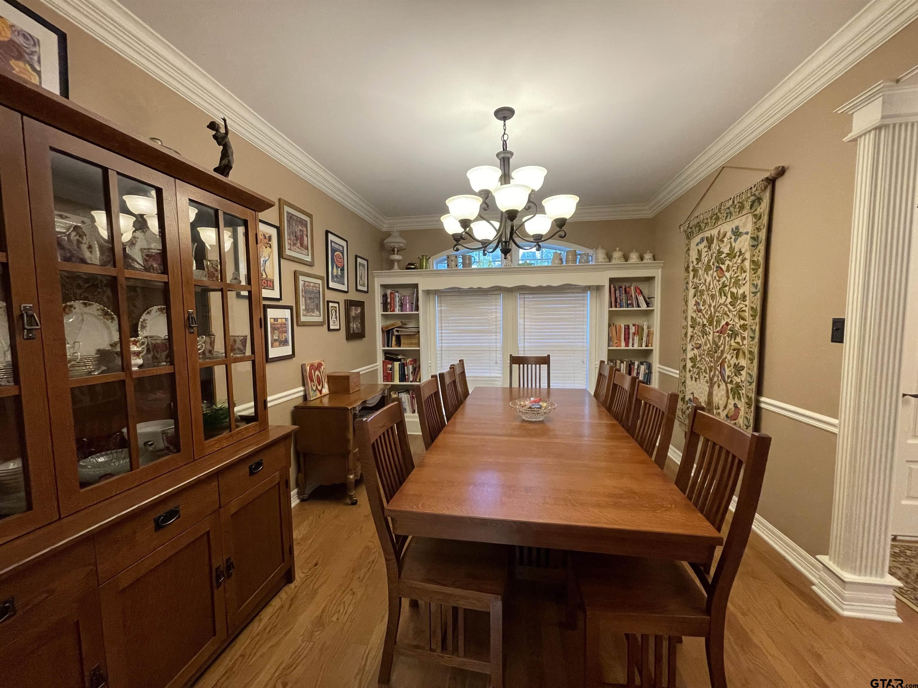 3617 Flagstone Drive Tyler, TX 75707 - Photo 7 of 45 a view of a dining room with furniture window and wooden floor