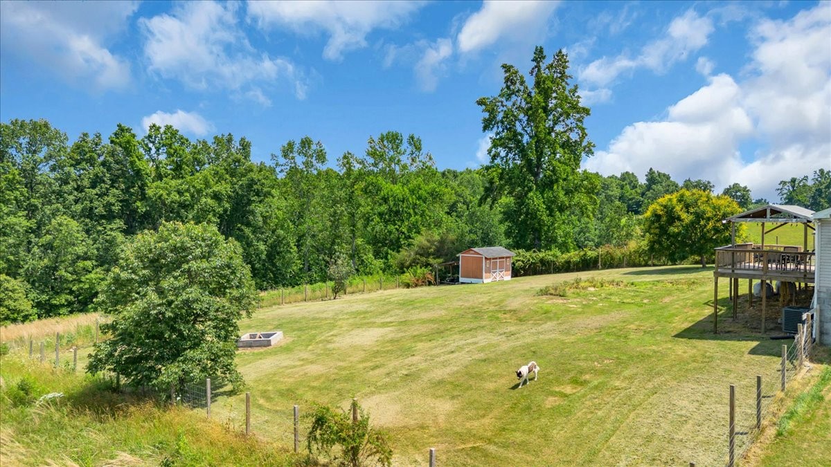 2657 Oak Grove Road Red Boiling Springs, TN 37150 - Photo 37 of 45 a swimming pool with lawn chairs and large trees