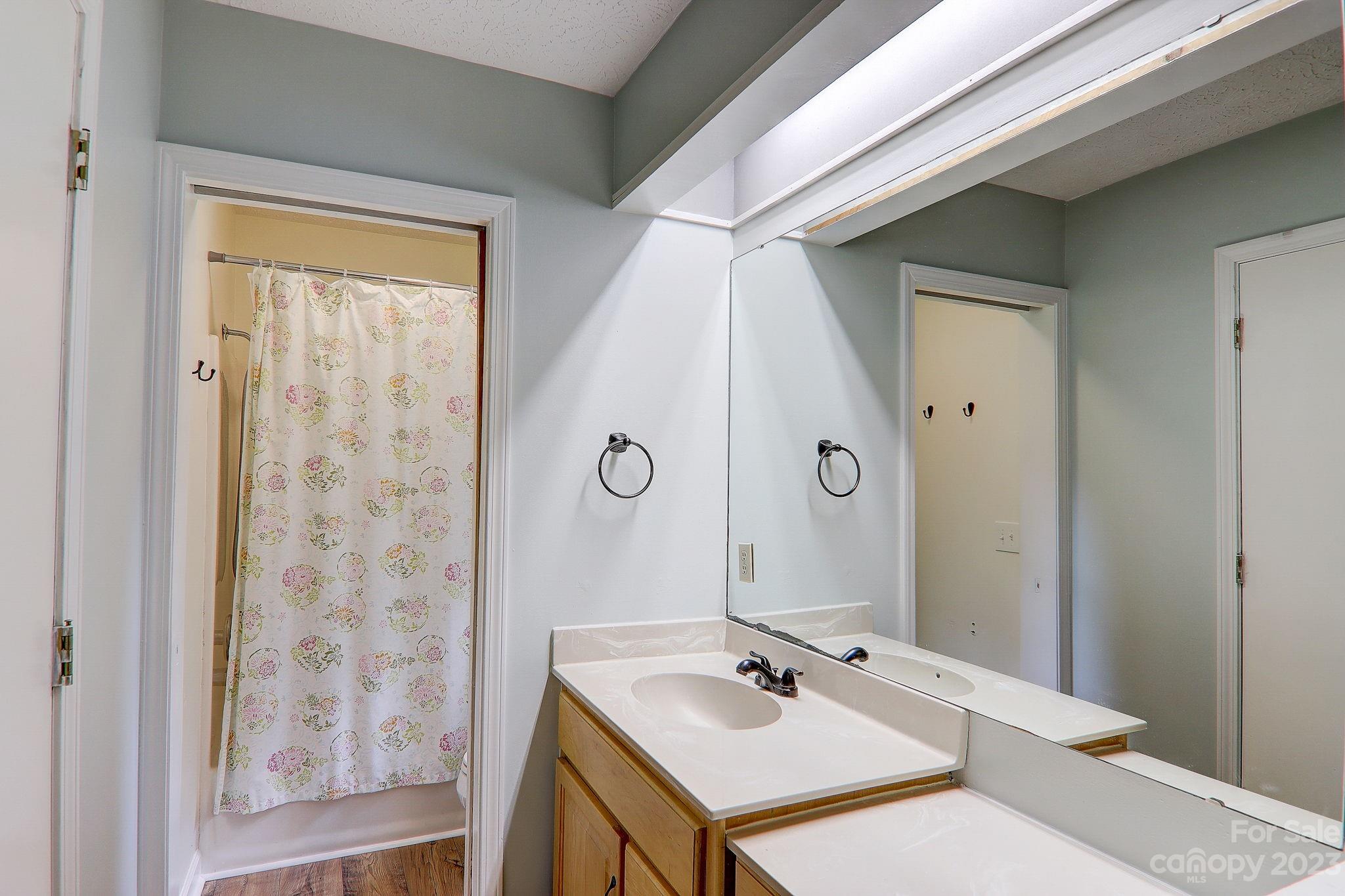 4155 Turnpike Road Horse Shoe, NC 28742 - Photo 20 of 41 a bathroom with a sink and a mirror