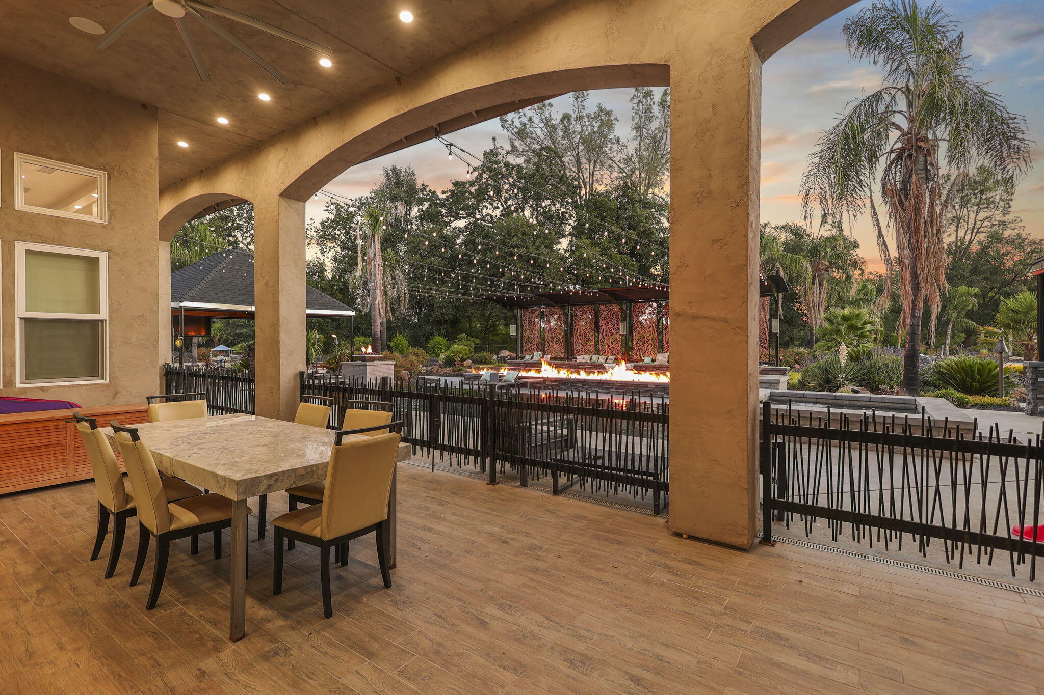 19580 Mockingbird Lane Redding, CA 96002 - Photo 36 of 72 a view of a patio with a table and chairs